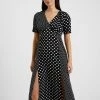 French Connection Polka V-Neck Tea Dress 1 French Connection Polka V-Neck Tea Dress -French Connection Shop 71USD01 441copy2