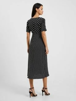 French Connection Polka V-Neck Tea Dress -French Connection Shop 71USD01 467copy2