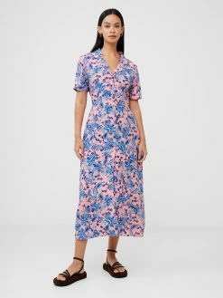 French Connection Rever Print Midi Dress