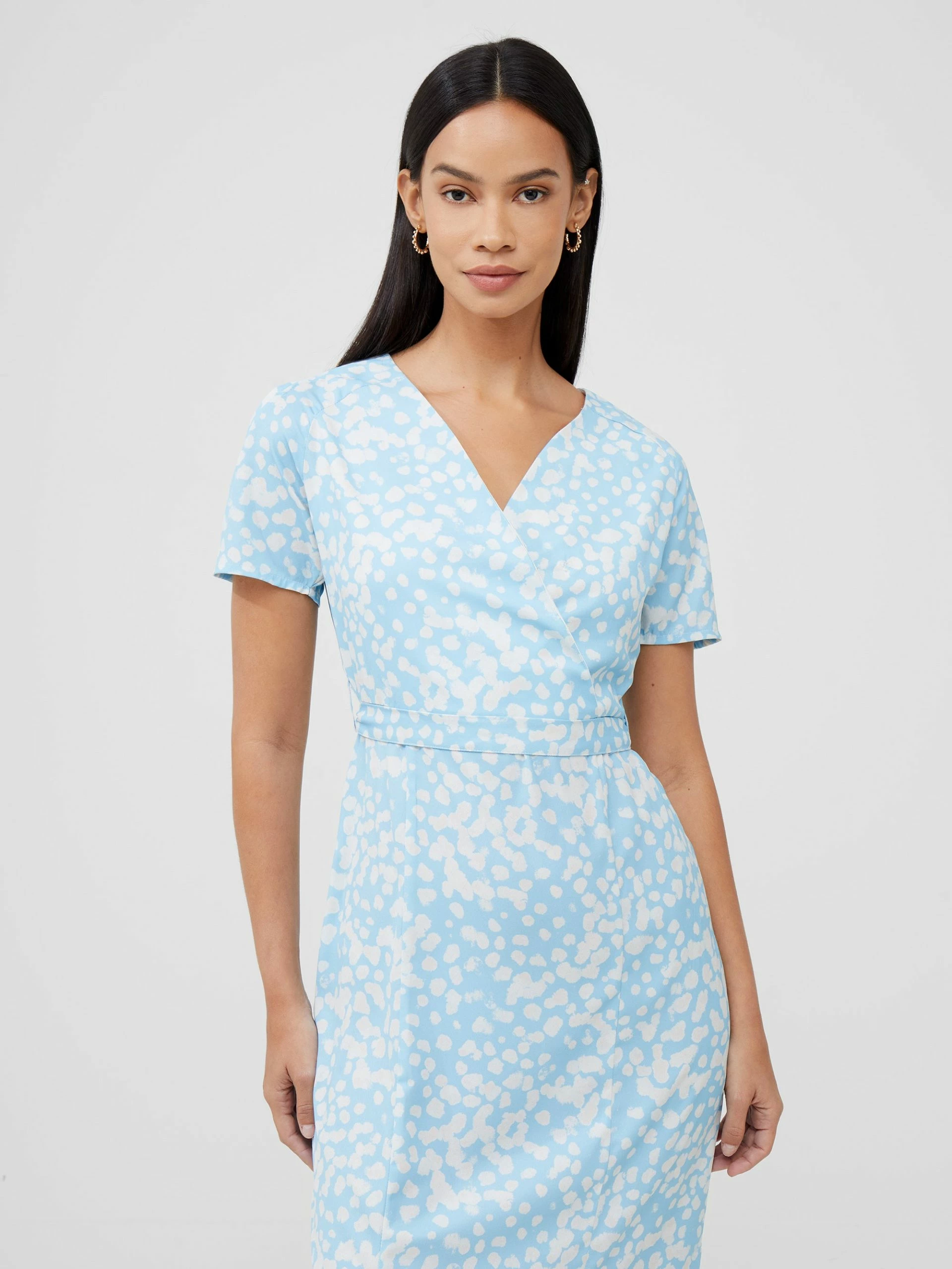 French Connection Aimee Wrap Midi Dress 4 French Connection Aimee Wrap Midi Dress - Image 2