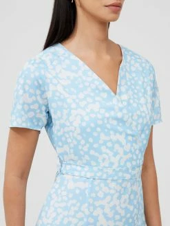 French Connection Aimee Wrap Midi Dress 9 French Connection Aimee Wrap Midi Dress -French Connection Shop 71USJ40 1538copy