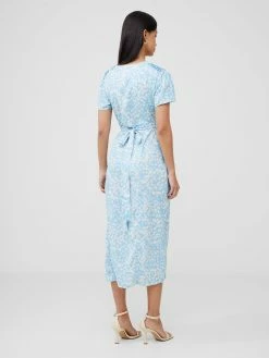 French Connection Aimee Wrap Midi Dress 10 French Connection Aimee Wrap Midi Dress -French Connection Shop 71USJ40 1543copy