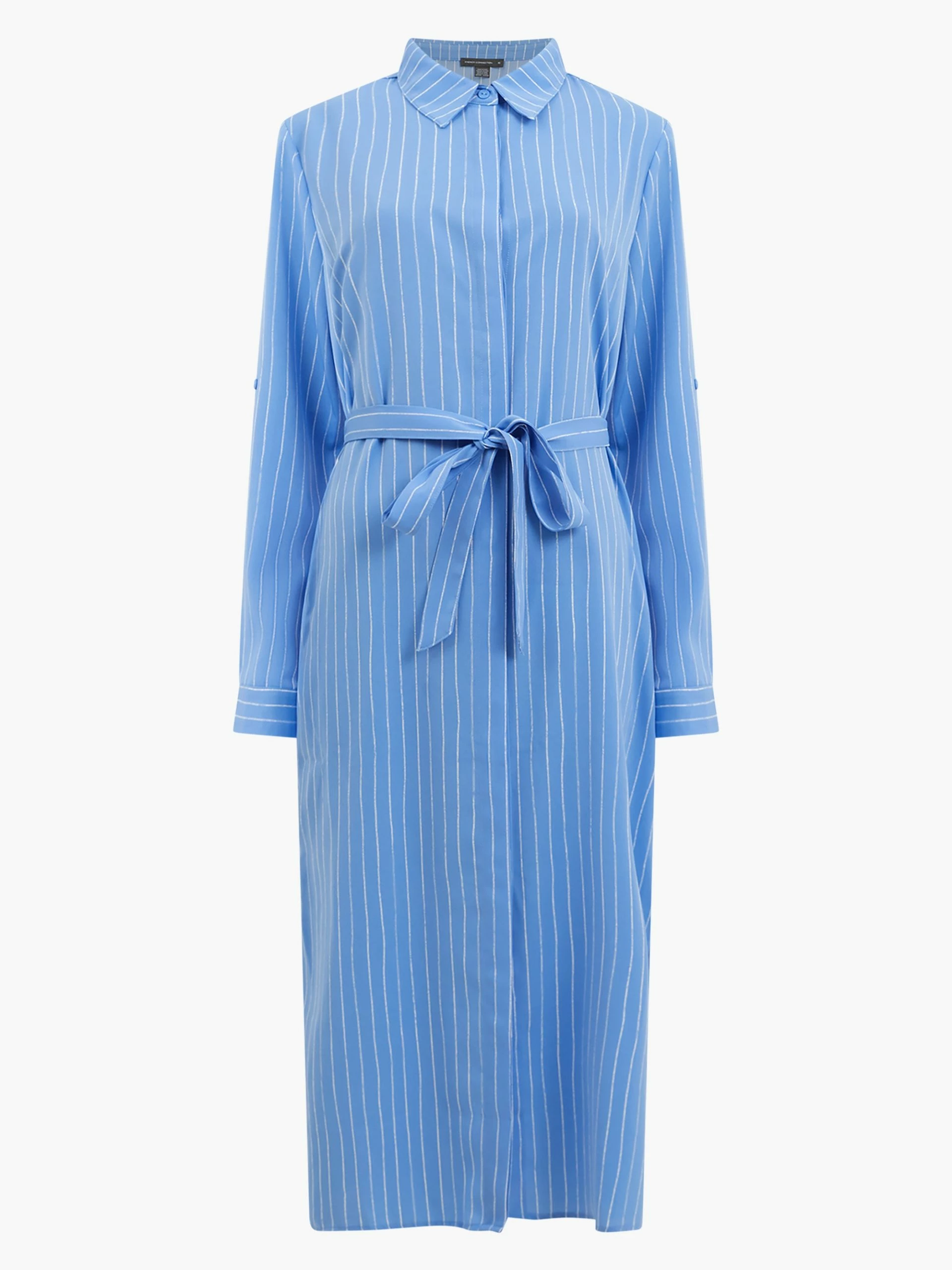 French Connection Pinstripe Button Through Shirt Dress 7 French Connection Pinstripe Button Through Shirt Dress - Image 5