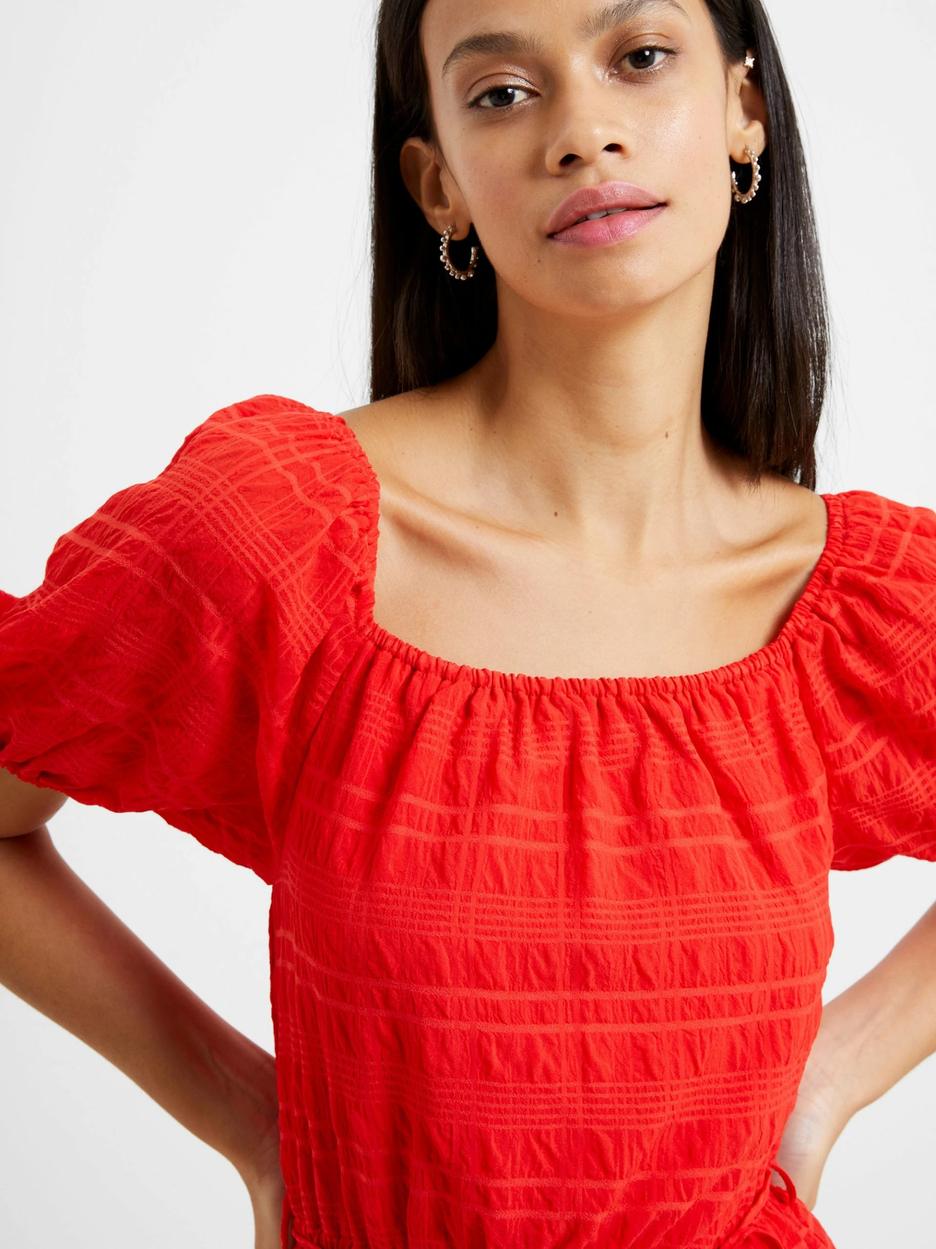 French Connection Bardot Check Dress 4 French Connection Bardot Check Dress - Image 2