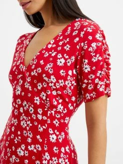 French Connection Floral V-Neck Flippy Dress -French Connection Shop 71UTW60 2copy