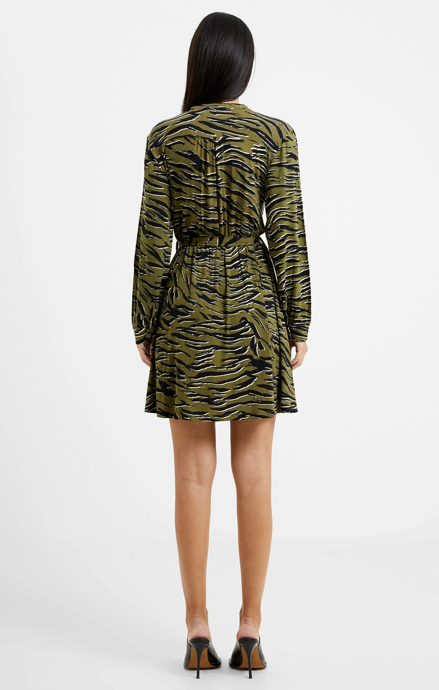 French Connection Henley Mini Shirt Dress 6 French Connection Henley Mini Shirt Dress - Image 4