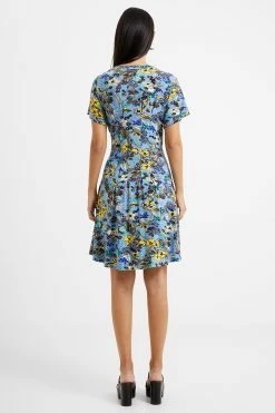 French Connection Floral Button Down Flippy Dress 11 French Connection Floral Button Down Flippy Dress -French Connection Shop 71UTY40 2247copy
