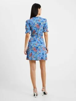 French Connection Vee Button-Through Mini Dress 9 French Connection Vee Button-Through Mini Dress -French Connection Shop 71UUD40 574copy