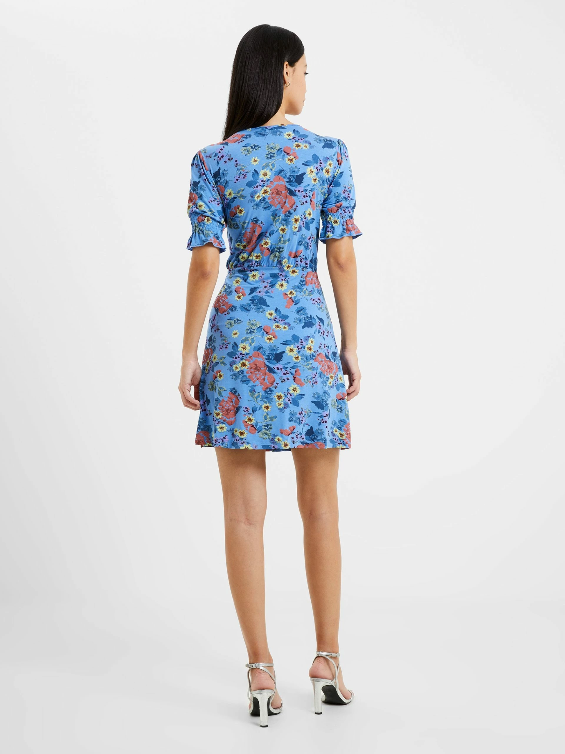 French Connection Vee Button-Through Mini Dress 6 French Connection Vee Button-Through Mini Dress - Image 4