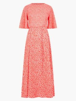French Connection Kiss Print Angel Sleeve Dress -French Connection Shop 71UUO60