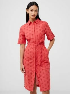French Connection Broderie Shirt Dress