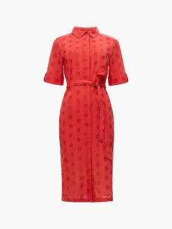 French Connection Broderie Shirt Dress -French Connection Shop 71UUQ60 1copy