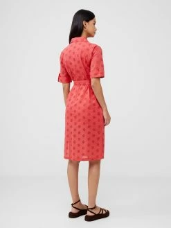 French Connection Broderie Shirt Dress -French Connection Shop 71UUQ60 215copy