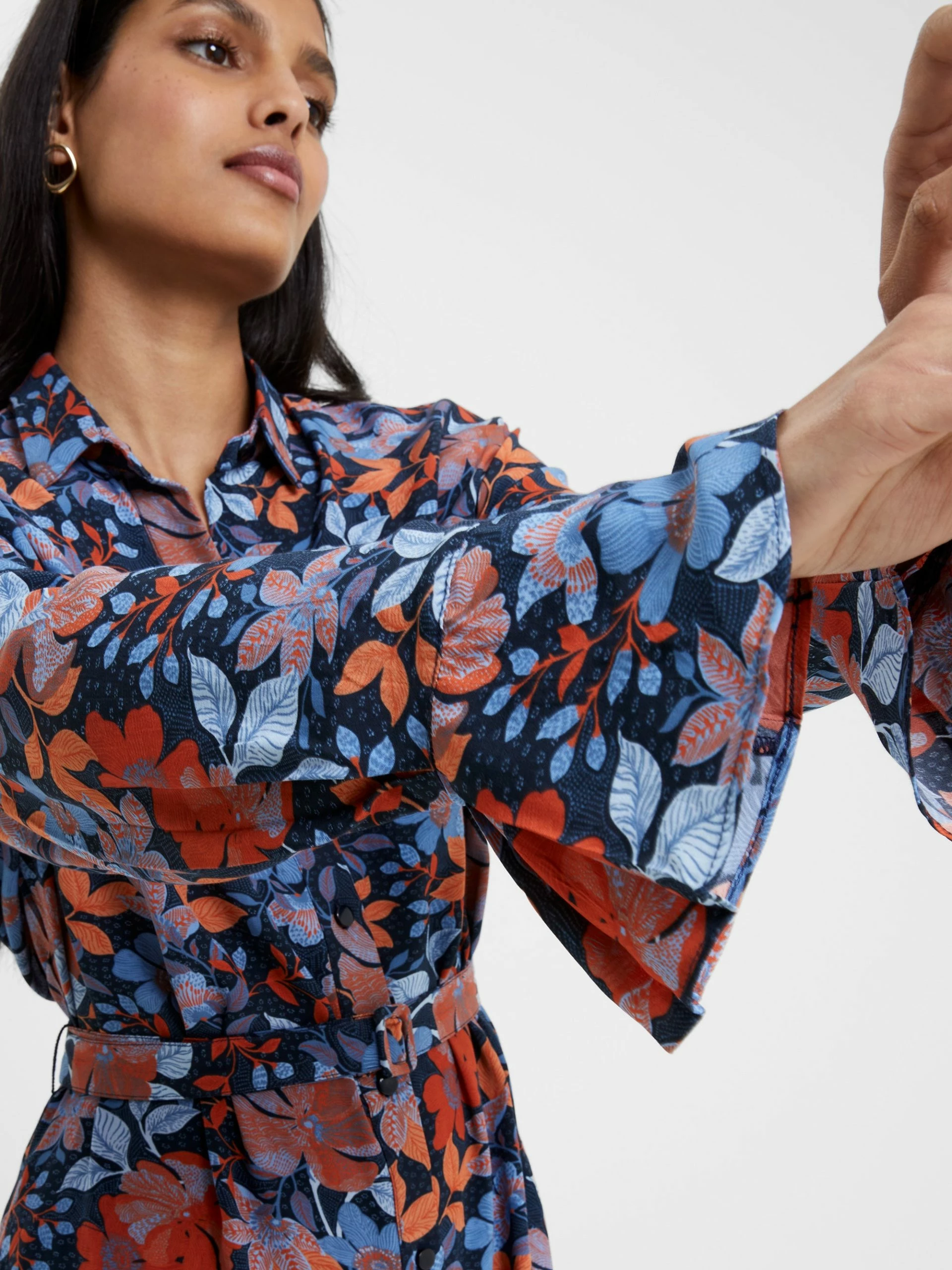 French Connection Adalina Eco Delphine Drape Shirt Dress 4 French Connection Adalina Eco Delphine Drape Shirt Dress - Image 2