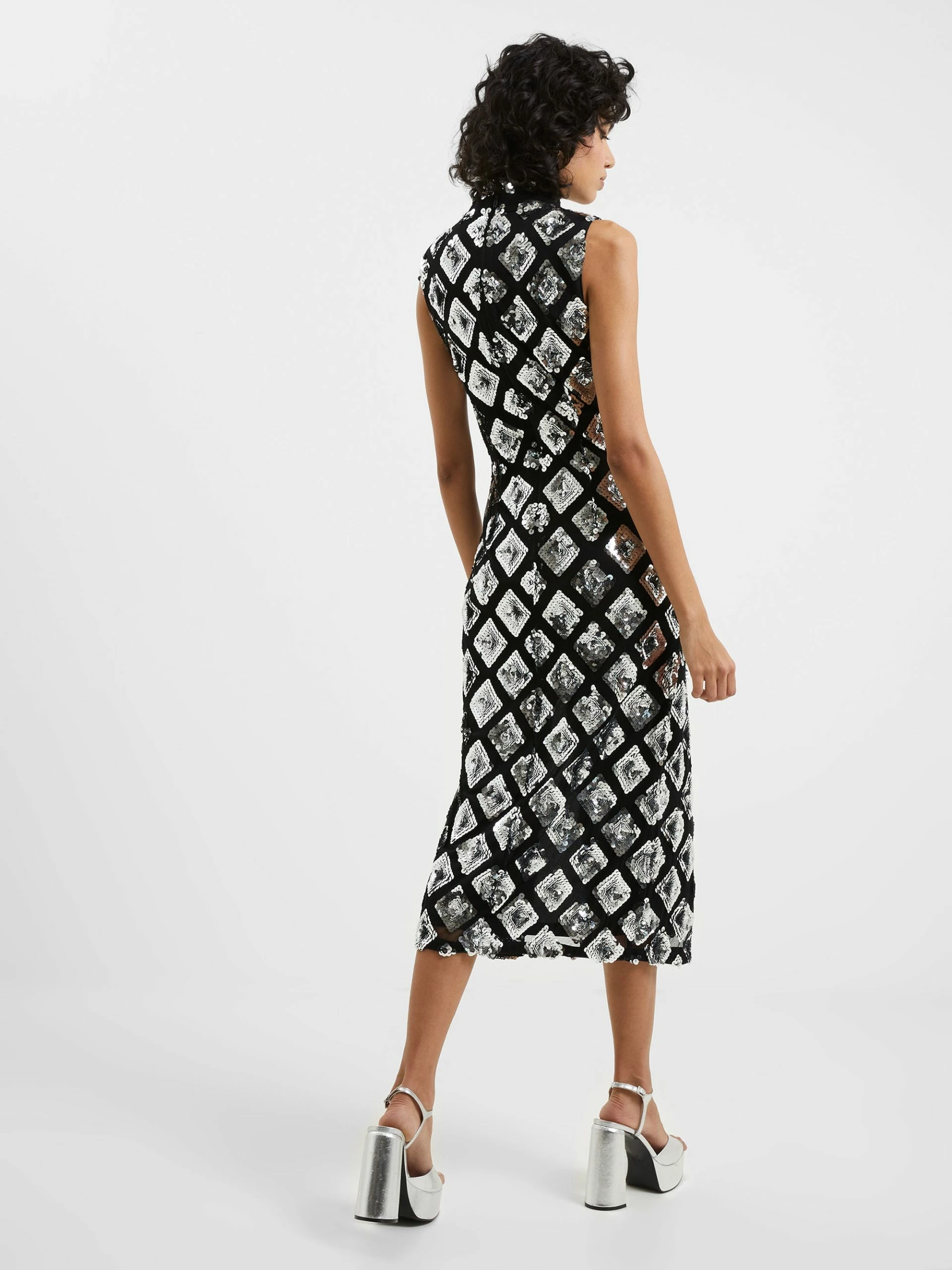 French Connection Axel Embellished Midi Dress 6 French Connection Axel Embellished Midi Dress - Image 4