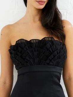 French Connection Bibi Recycled Mix Dress 12 French Connection Bibi Recycled Mix Dress -French Connection Shop 71VBS01 1532 CLOSE UP