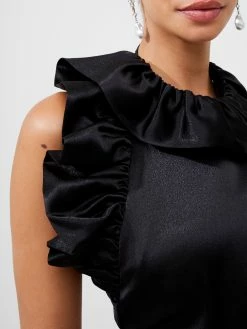 French Connection Adora Satin Ruffle Mini Dress 9 French Connection Adora Satin Ruffle Mini Dress -French Connection Shop 71VCI01 1344copy