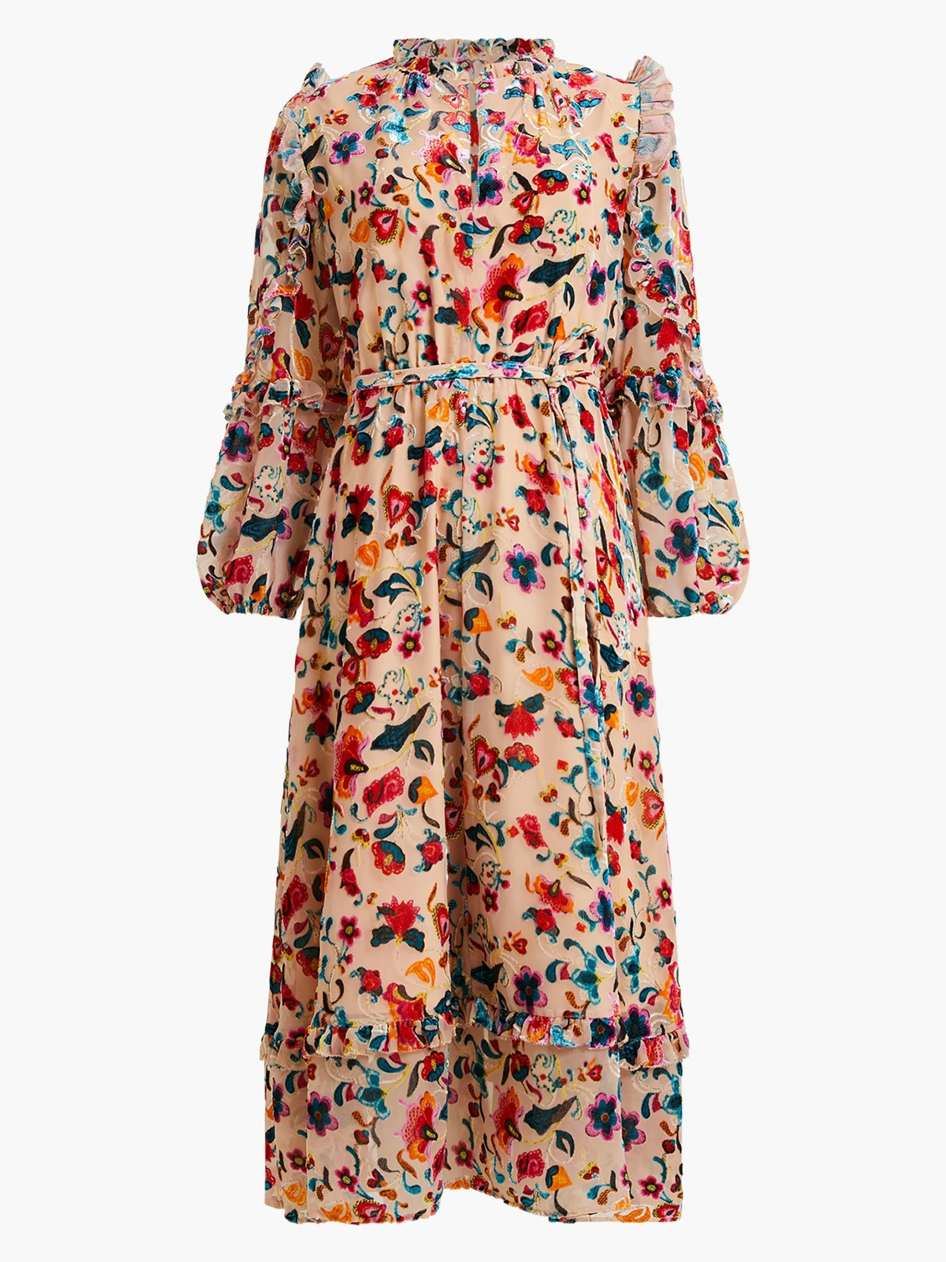 French Connection Avery Burn-Out Midi Dress 9 French Connection Avery Burn-Out Midi Dress - Image 7