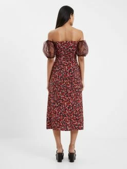 French Connection Clara Flavia Bardot Organza Puff Sleeve Dress 11 French Connection Clara Flavia Bardot Organza Puff Sleeve Dress -French Connection Shop 71VDL01 2280copy