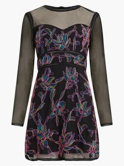 French Connection Emilia Embroidered Mini Dress -French Connection Shop 71VDP01