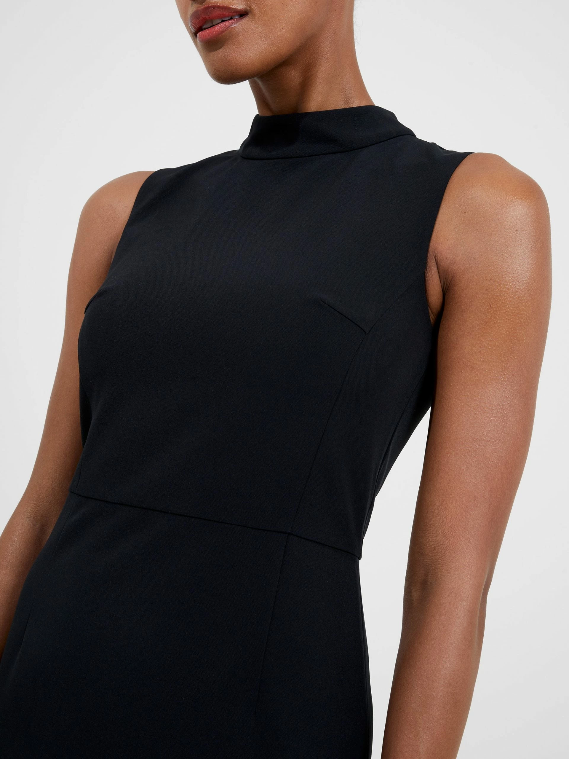 French Connection Echo Crepe Mock Neck Dress 4 French Connection Echo Crepe Mock Neck Dress - Image 2