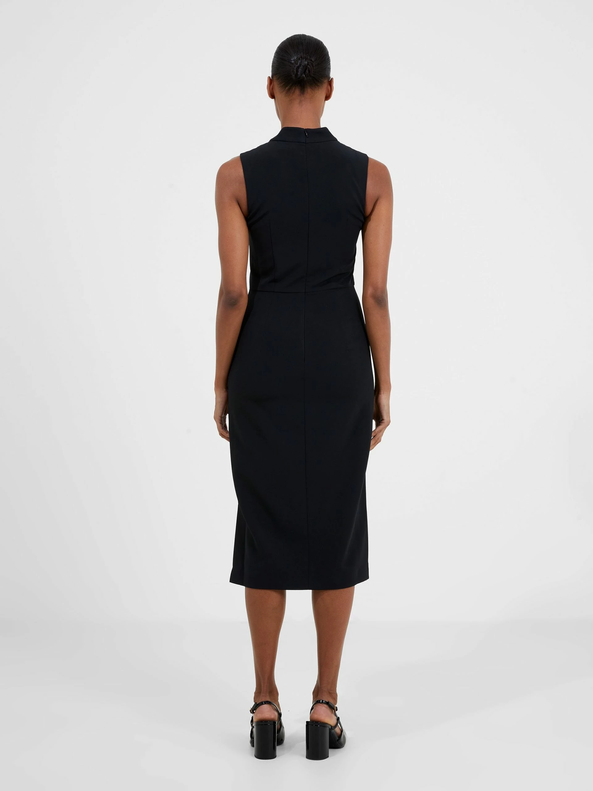 French Connection Echo Crepe Mock Neck Dress 6 French Connection Echo Crepe Mock Neck Dress - Image 4