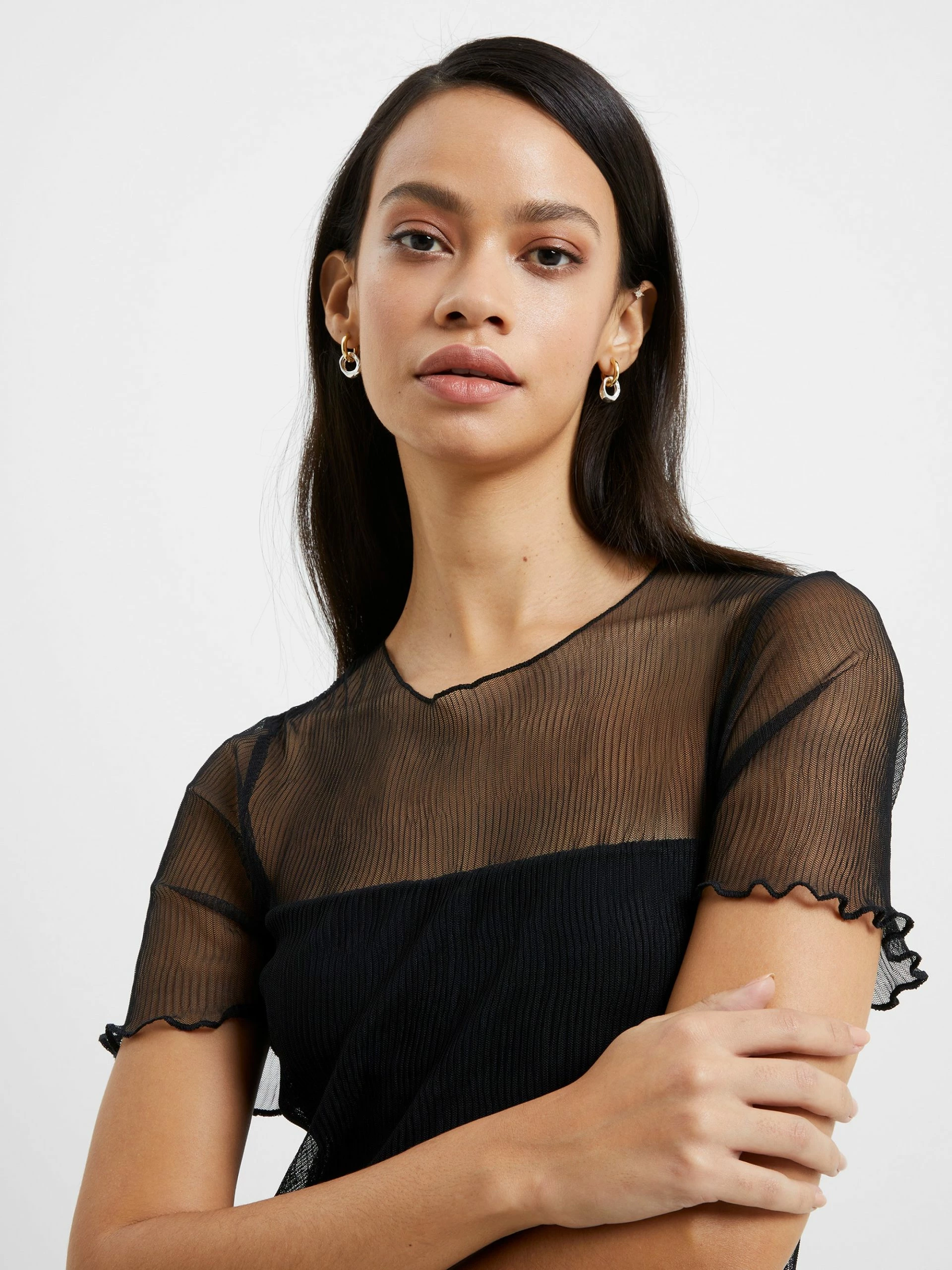 French Connection Saskia Ruched Midi Dress 5 French Connection Saskia Ruched Midi Dress - Image 3