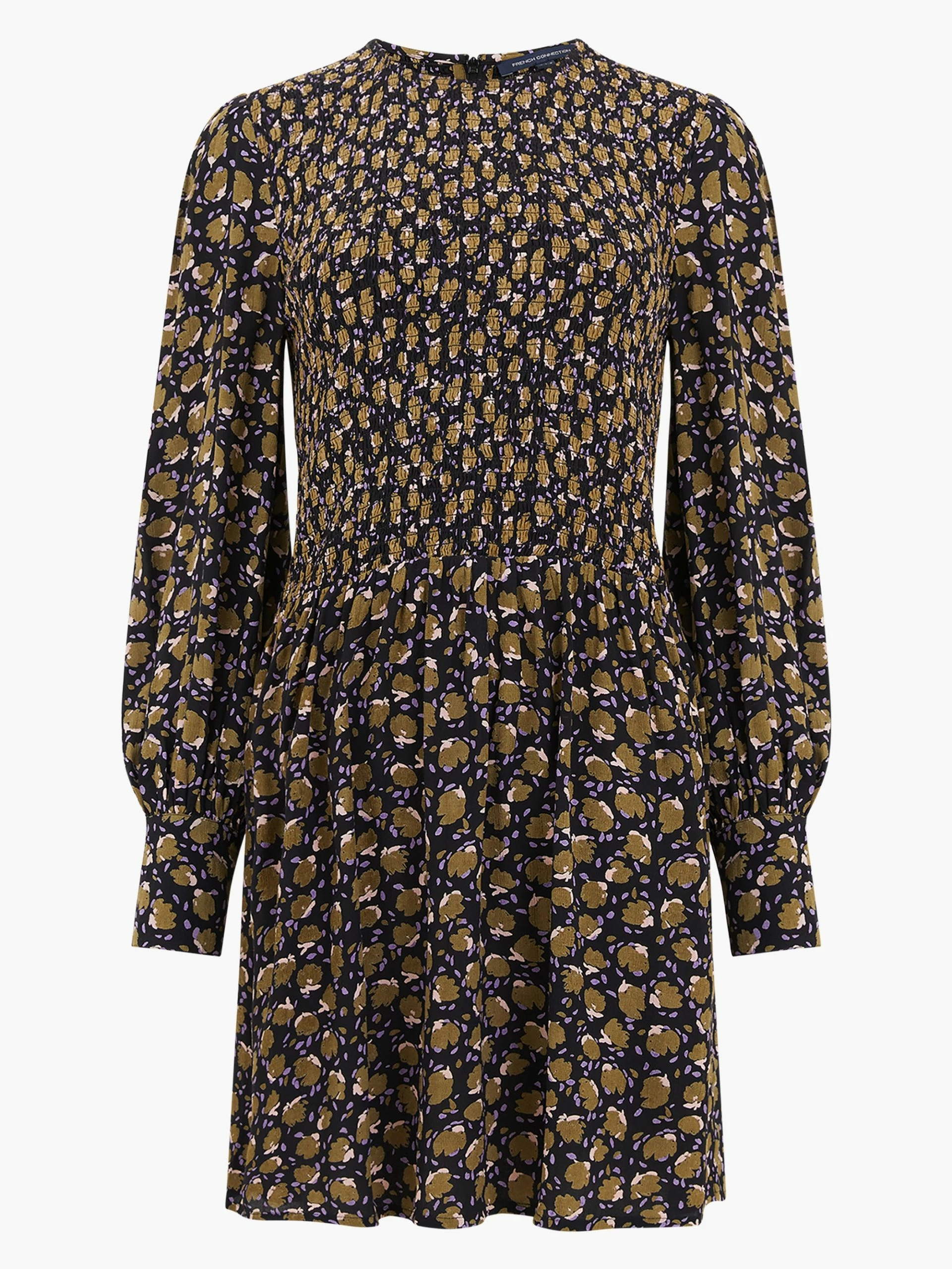 French Connection Ingrid Eco Colette Crepe Smocked Mini Dress 8 French Connection Ingrid Eco Colette Crepe Smocked Mini Dress - Image 6