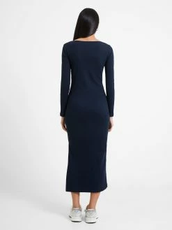 French Connection Rassia Rib Crossover Dress 14 French Connection Rassia Rib Crossover Dress -French Connection Shop 71VFN40 435copy2