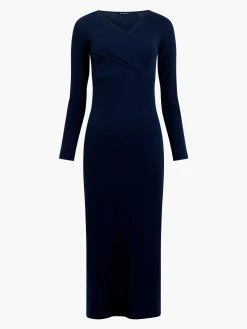 French Connection Rassia Rib Crossover Dress 15 French Connection Rassia Rib Crossover Dress -French Connection Shop 71VFN40copy