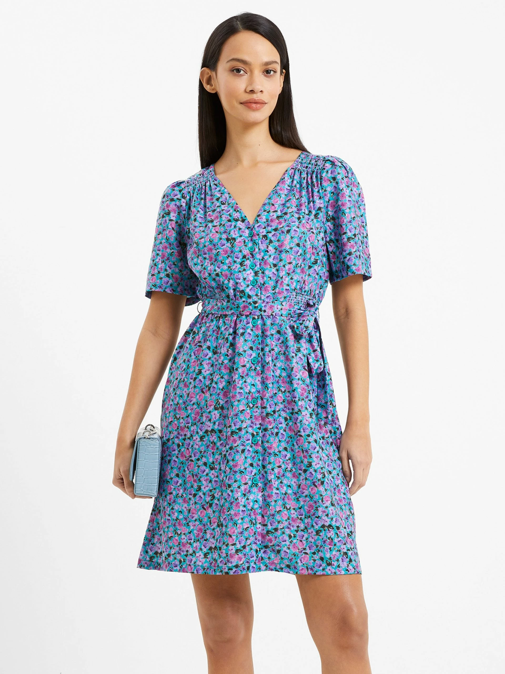 French Connection Alezzia Ely Jacquard Smock Dress 4 French Connection Alezzia Ely Jacquard Smock Dress - Image 2