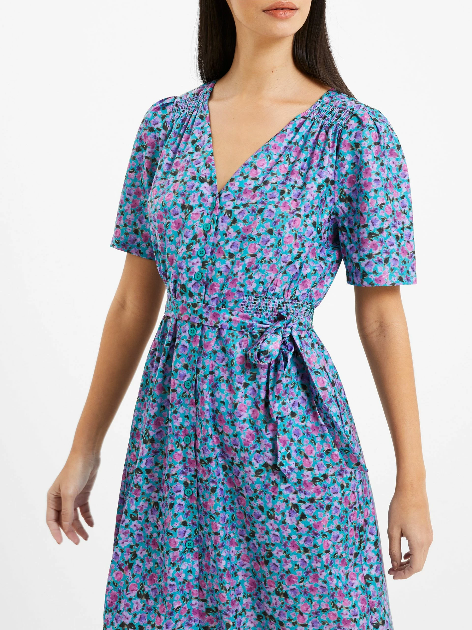 French Connection Alezzia Ely Jacquard Smock Dress 6 French Connection Alezzia Ely Jacquard Smock Dress - Image 4