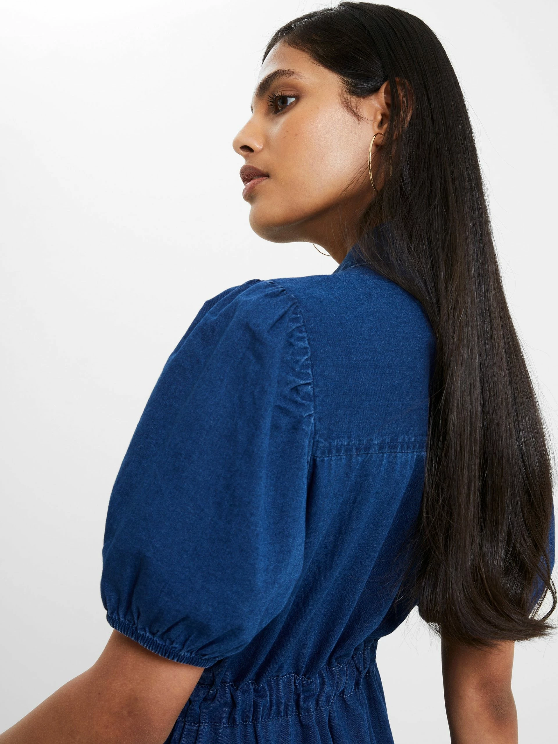 French Connection Zaves Chambray Shirt Dress 5 French Connection Zaves Chambray Shirt Dress - Image 3