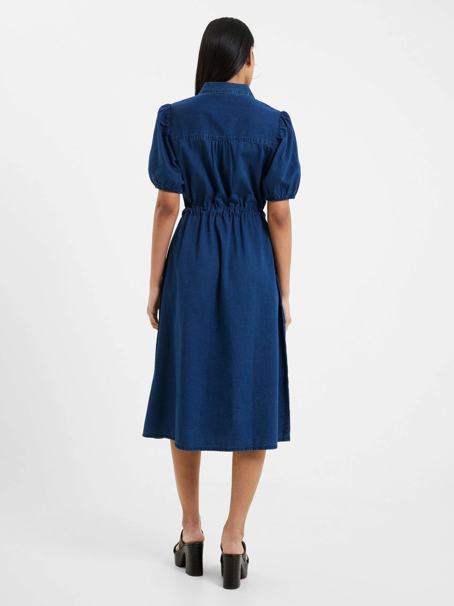 French Connection Zaves Chambray Shirt Dress 6 French Connection Zaves Chambray Shirt Dress - Image 4