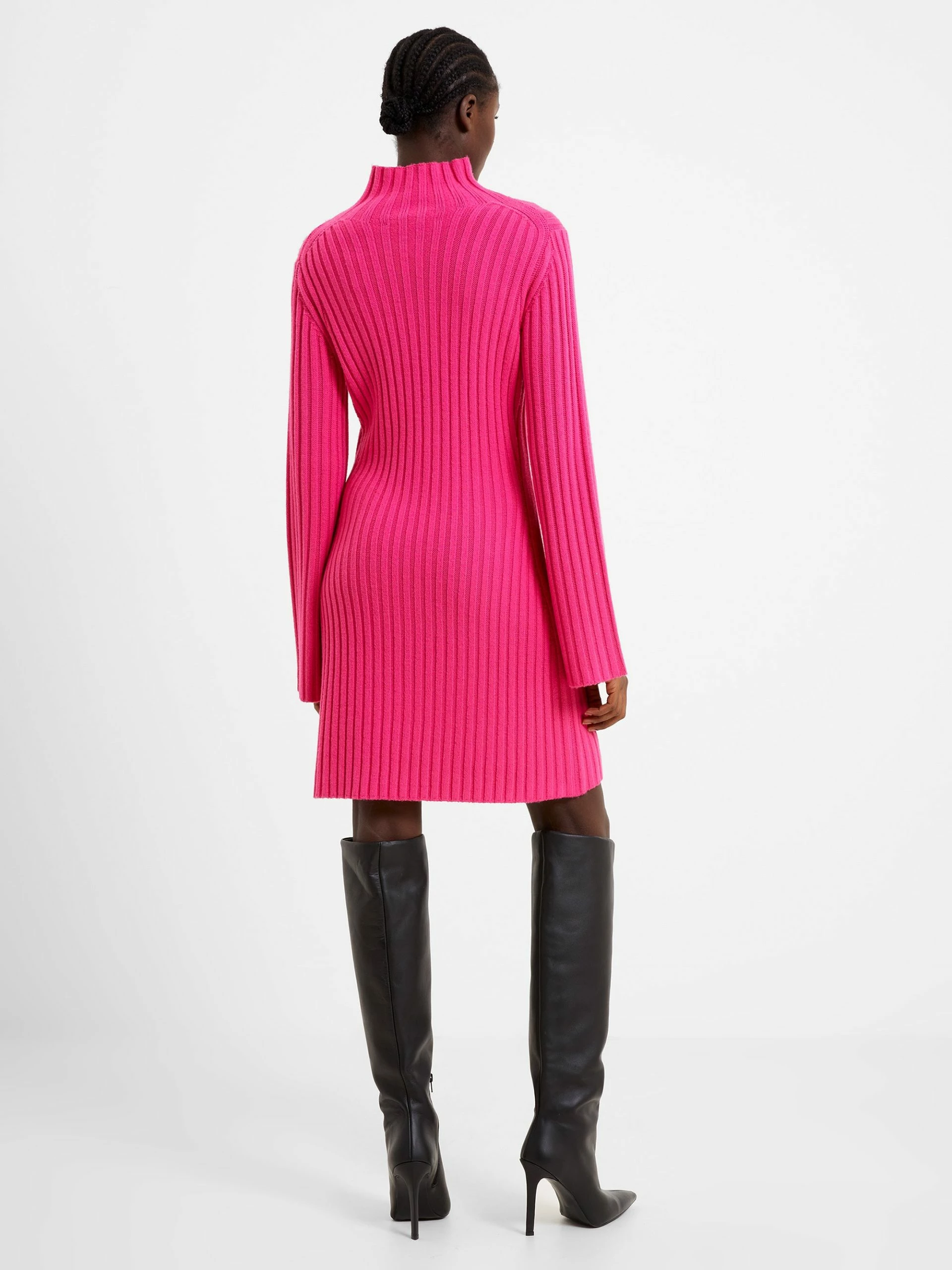 French Connection Babysoft Mock Neck Dress 6 French Connection Babysoft Mock Neck Dress - Image 4