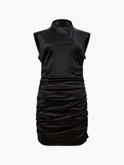 French Connection Rosita Shine Ruched Mini Dress -French Connection Shop 71VGE01 1copy