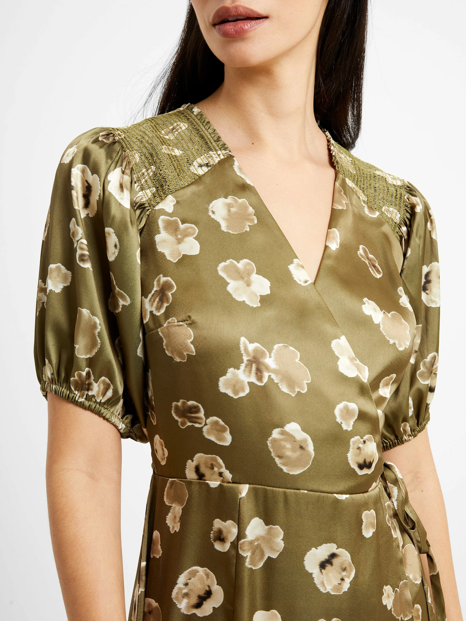 French Connection Bronwyn Aleeya Satin Midi Dress 5 French Connection Bronwyn Aleeya Satin Midi Dress - Image 3