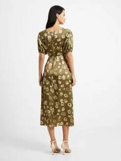 French Connection Bronwyn Aleeya Satin Midi Dress 14 French Connection Bronwyn Aleeya Satin Midi Dress -French Connection Shop 71VGH20 1841copy