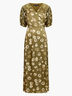 French Connection Bronwyn Aleeya Satin Midi Dress 15 French Connection Bronwyn Aleeya Satin Midi Dress -French Connection Shop 71VGH20copy