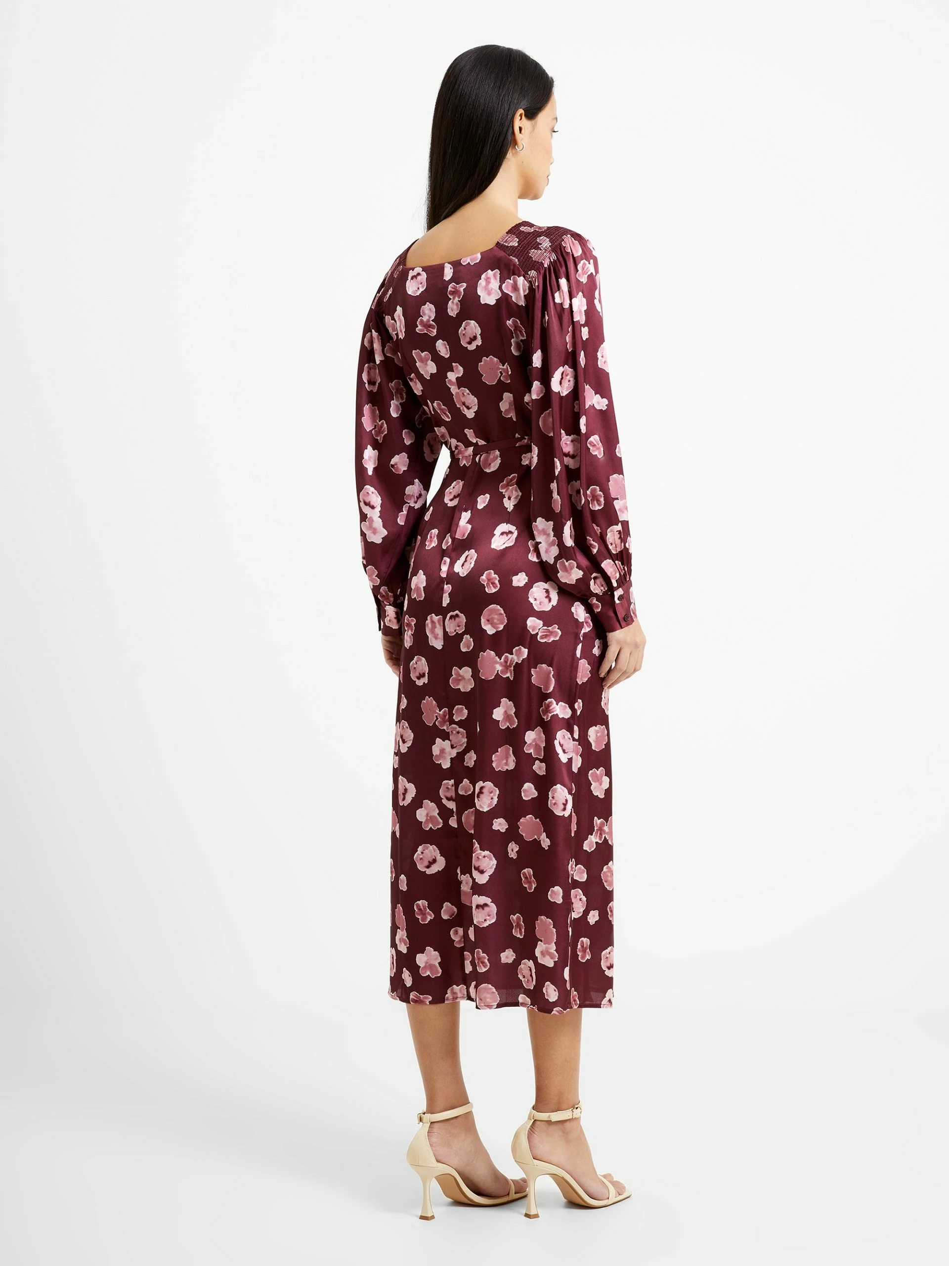 French Connection Bronwen Aleeya Satin Midi Dress 6 French Connection Bronwen Aleeya Satin Midi Dress - Image 4