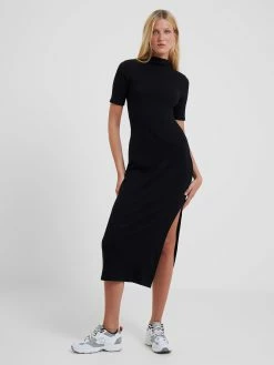 French Connection Rassia Sheryle Rib Mock Neck Midi Dress -French Connection Shop 71VGV01 3