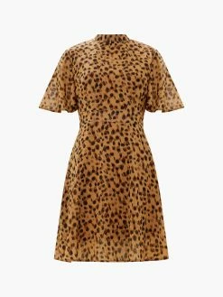 French Connection Animal Georgette Mini Dress 13 French Connection Animal Georgette Mini Dress -French Connection Shop 71VGX90copy