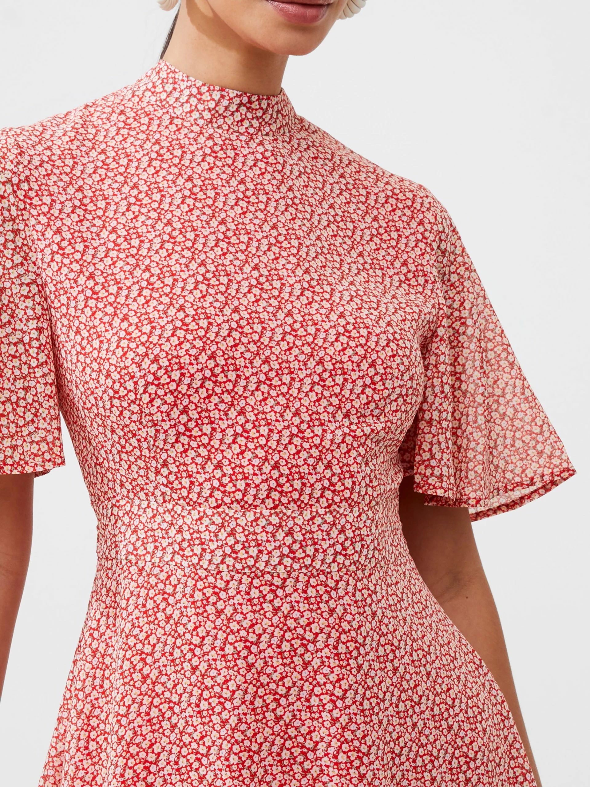 French Connection Floral Georgette Mini Dress 4 French Connection Floral Georgette Mini Dress - Image 2