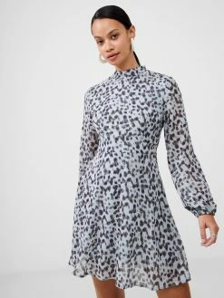 French Connection Sheer Georgette Mini Dress