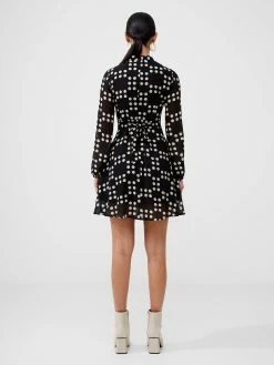 French Connection Georgette Sheer A-Line Mini Dress 10 French Connection Georgette Sheer A-Line Mini Dress -French Connection Shop 71VHF01 999copy