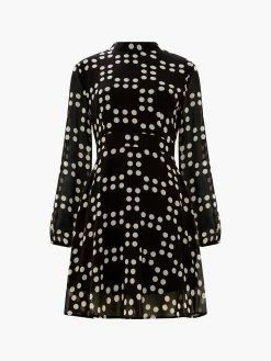 French Connection Georgette Sheer A-Line Mini Dress 11 French Connection Georgette Sheer A-Line Mini Dress -French Connection Shop 71VHF01copy