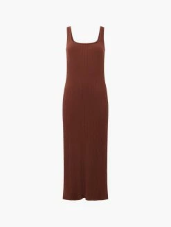 French Connection Textured Square Neck Midi Dress -French Connection Shop 71VHT22copy