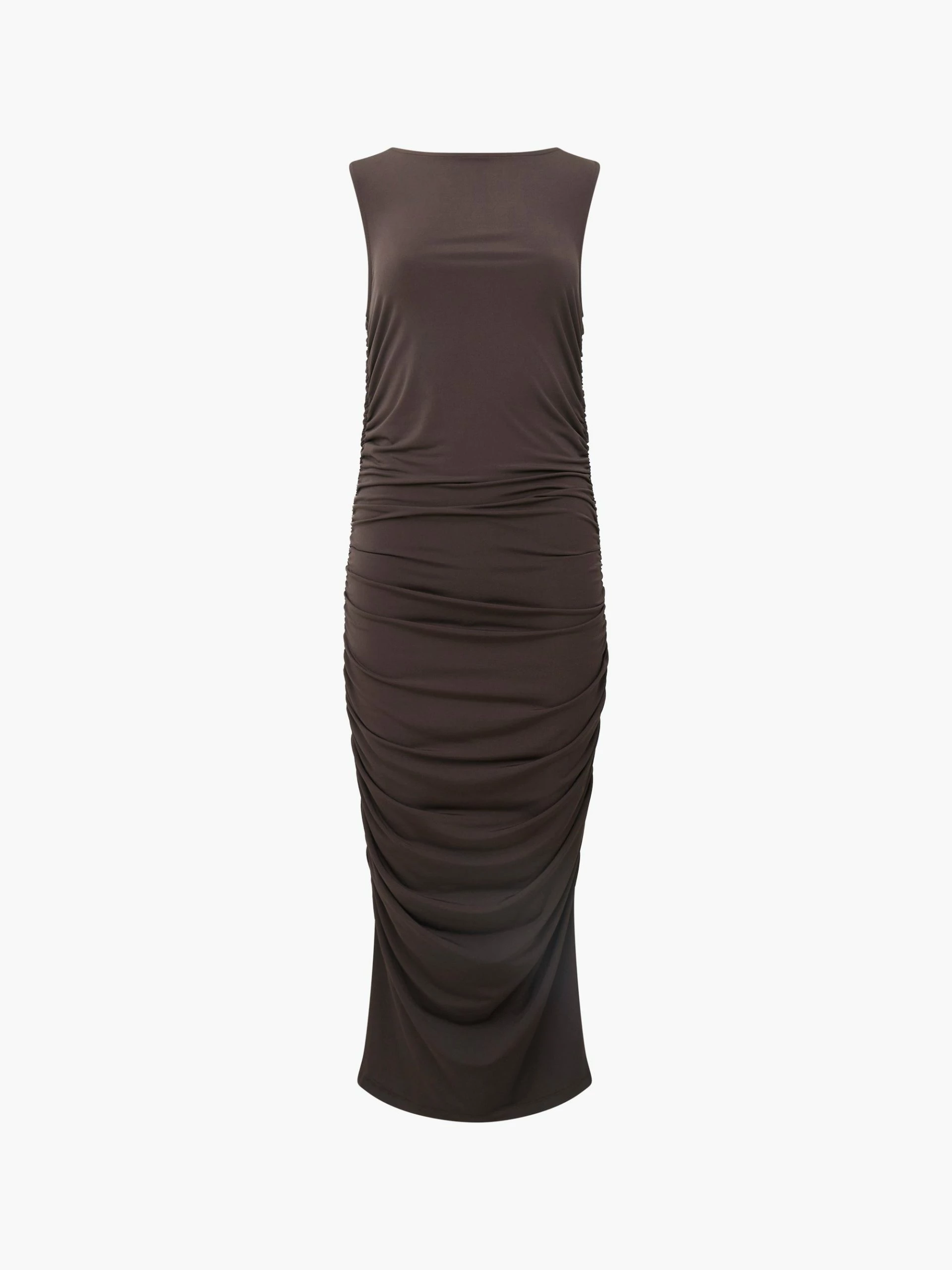 French Connection Ruched Boat Neck Midi Dress 7 French Connection Ruched Boat Neck Midi Dress - Image 5