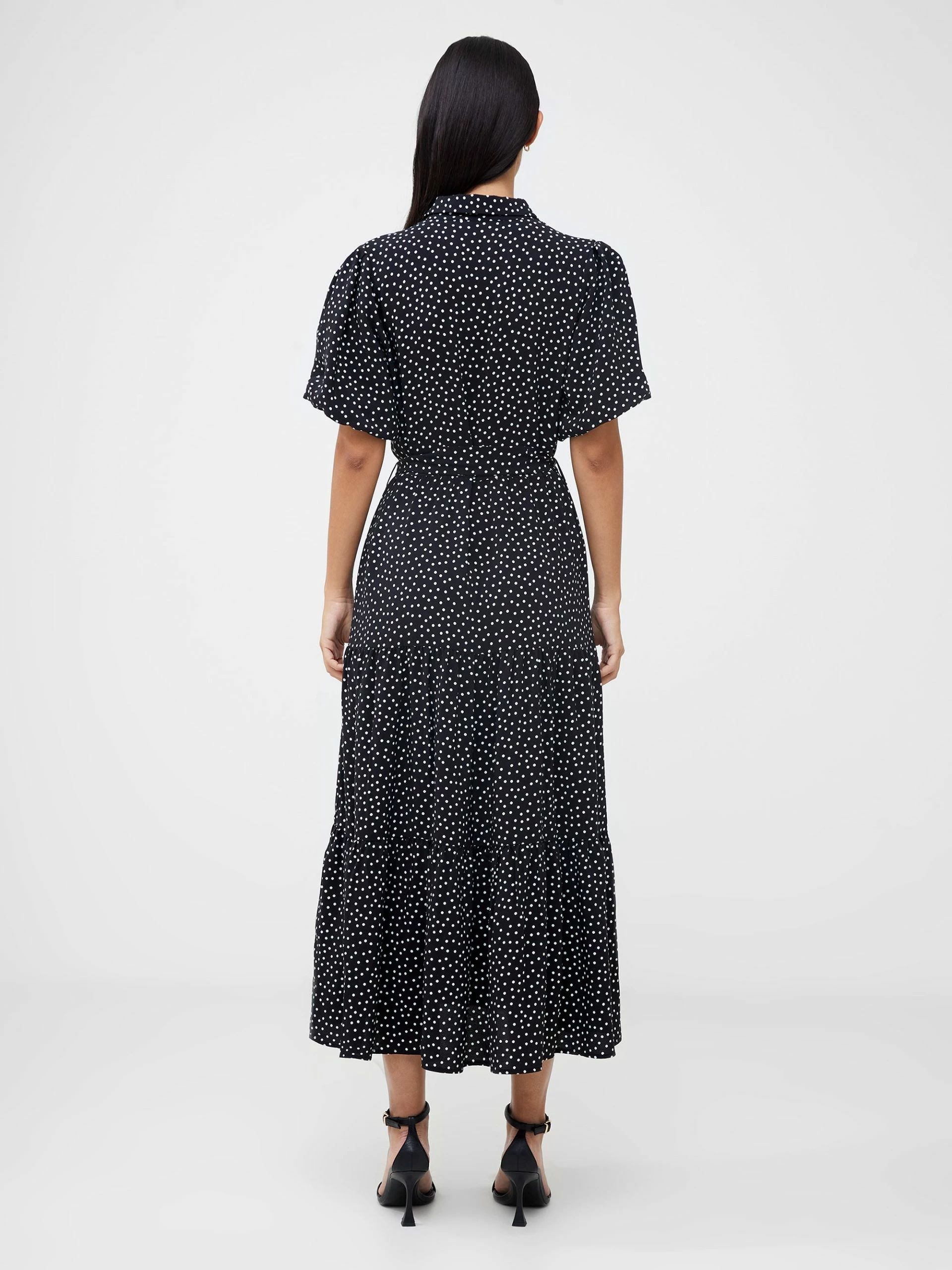 French Connection Dotty Puff Sleeve Shirt Dress 6 French Connection Dotty Puff Sleeve Shirt Dress - Image 4