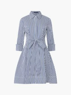 French Connection Stripe Belted Mini Shirt Dress -French Connection Shop 71VIE40 141copy2